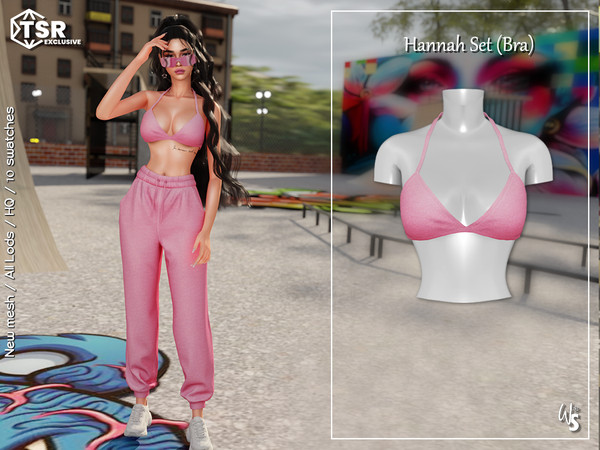 Sims 4 — Hannah Set (Bra) by WisteriaSims — - FOR WOMAN - NEW MESH - TEEN TO ELDER - Clothing Top Category