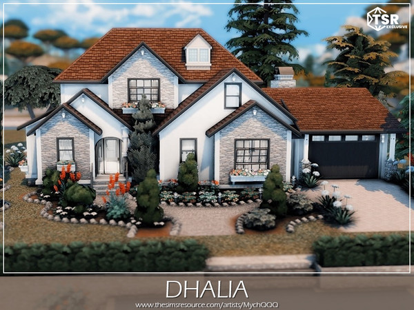 Sims 4 — Dhalia by MychQQQ — Lot: 30x30
