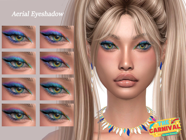 Sims 4 — TheCarnival Aerial Eyeshadow by Layla — Previews were made using HQ Mod