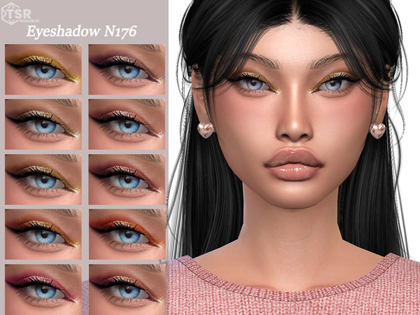 Sims 4 — Eyeshadow N176 by Layla — Previews were made using HQ Mod