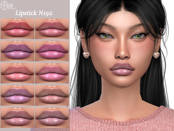 Sims 4 — Lipstick N192 by Layla — Previews were made using HQ Mod