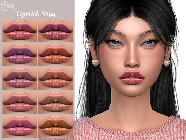 Sims 4 — Lipstick N194 by Layla — Previews were made using HQ Mod