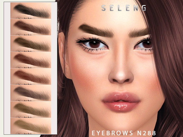 Sims 4 — Eyebrows N288 by Seleng — The eyebrows has 21 colours and HQ compatible. Allowed for teen, young adult, adult