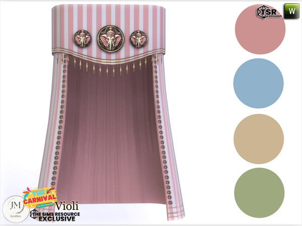 Sims 4 — The carnival Violi crib part2 by jomsims — Step into a world of softness and whimsy with the Violi Nursery Set