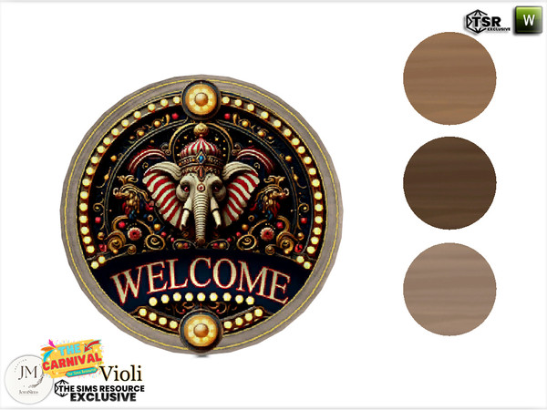 Sims 4 — The carnival Violi table frame1 by jomsims — Step into a world of softness and whimsy with the Violi Nursery Set