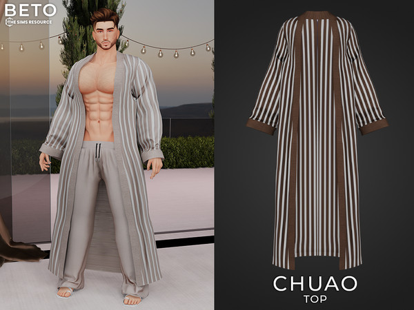 Sims 4 — Chuao (Top) by Beto_ae0 — Long shirt for beaches, for very aesthetic outfits. Enjoy it
