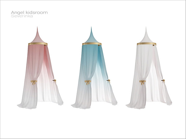 Sims 4 — [Angel kidsroom] - veil for single bed by Severinka_ — Veil for single bed From the set 'Angel kidsroom' Build /