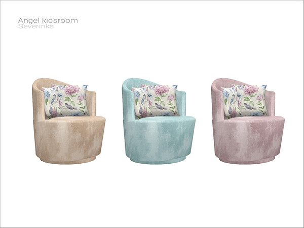 Sims 4 — [Angel kidsroom] - living chair with pillows by Severinka_ — Living chair with pillows From the set 'Angel