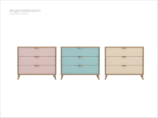 Sims 4 — [Angel kidsroom] - dresser by Severinka_ — Dresser From the set 'Angel kidsroom' Build / Buy category: Storage /