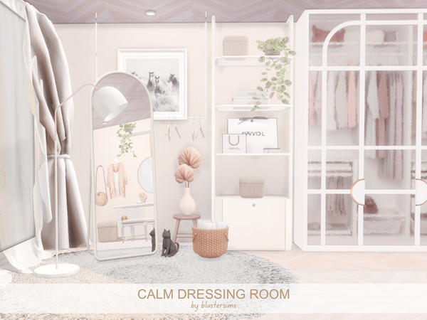Sims 4 — Calm Dressing Room by BlusterSims — Spacious and calm dressing room. Size: 6x6