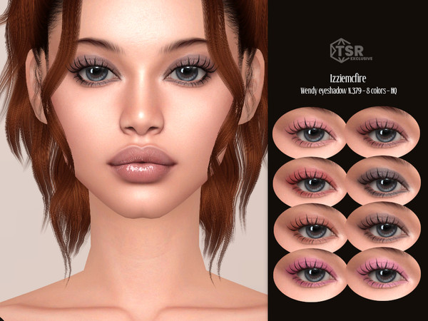 Sims 4 — IMF Wendy Eyeshadow N.379 by IzzieMcFire — Wendy Eyeshadow N.379 contains 8 colors in hq texture.