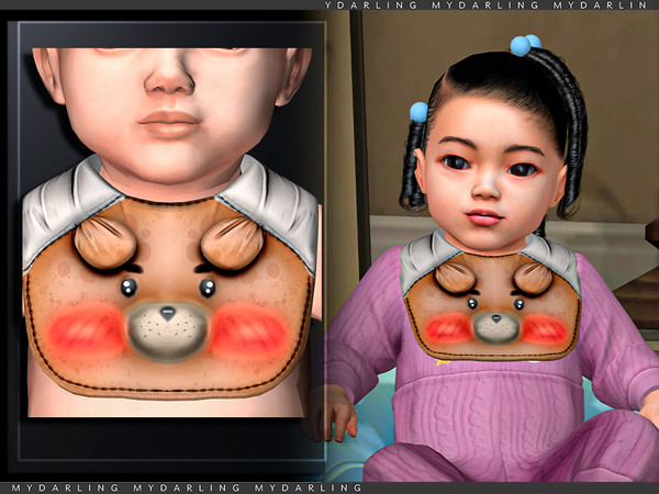 Sims 4 — baby bib accessory INFANT by Mydarling20 — new mesh