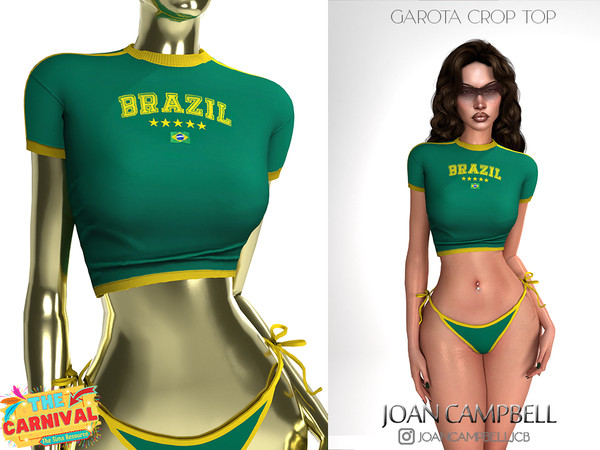 Sims 4 — GAROTA CROP TOP by Joan_Campbell_Beauty_ — 14 swatches Custom thumbnail Original mesh