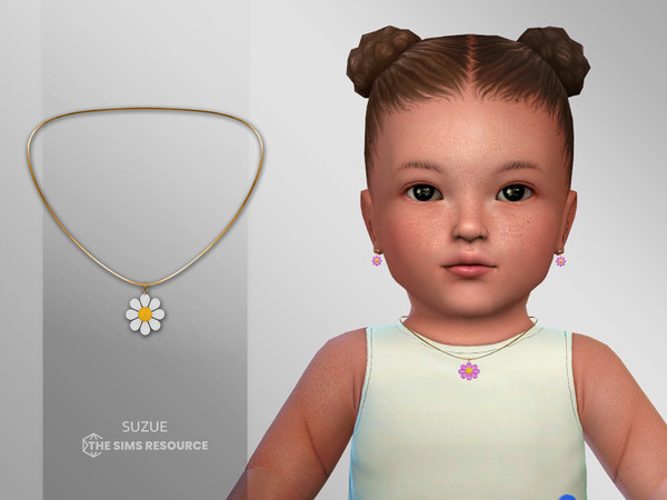 Sims 4 — Spring Necklace Infant by Suzue — New Mesh (Suzue)