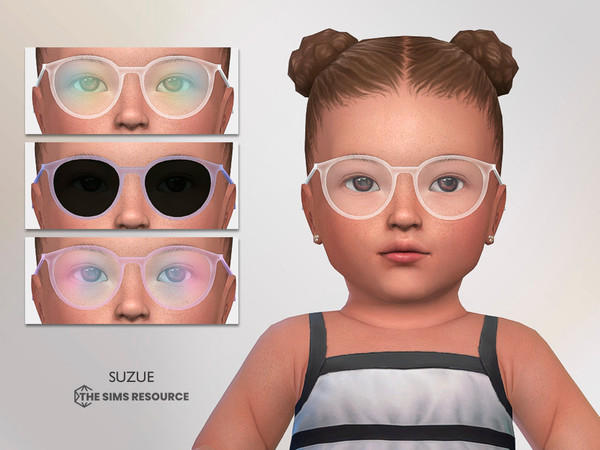 Sims 4 — Leo Glasses Infant by Suzue — New Mesh (Suzue)