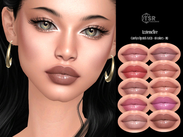 Sims 4 — IMF Catelyn Lipstick N.631 by IzzieMcFire — Catelyn Lipstick N.631 contains 10 colors in hq texture. Standalone