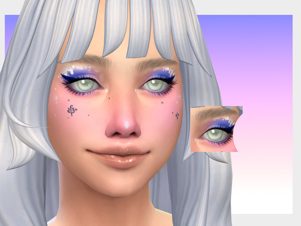 Sims 4 — Bluebonnet Eyeliner by Sagittariah — base game compatible, 6 swatches, properly tagged, enabled for all occults,