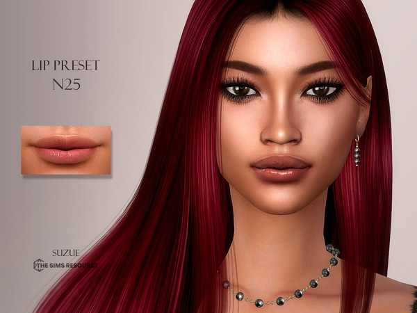 Sims 4 — Lip Preset N25 by Suzue — New Preset (Suzue)