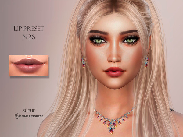 Sims 4 — Lip Preset N26 by Suzue — New Preset (Suzue)