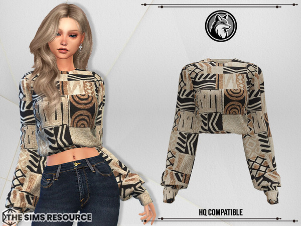 Sims 4 — Alexi Sweater by ForLima — HQ Compatible