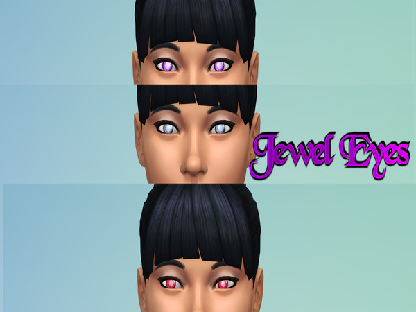 Sims 4 — Jewel eyes by Stormborne — like my FIRST eyes, but smaller iris and slightly different colors.I've been obsessed