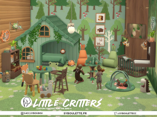 Sims 4 — Little Critters - Toy basket by Syboubou — Little Critters is a delightful custom content set designed for