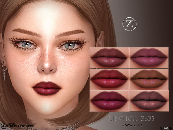 Sims 4 — LIPSTICK Z635 by ZENX — Base Game