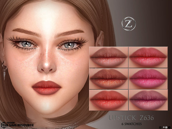 Sims 4 — LIPSTICK Z636 by ZENX — Base Game