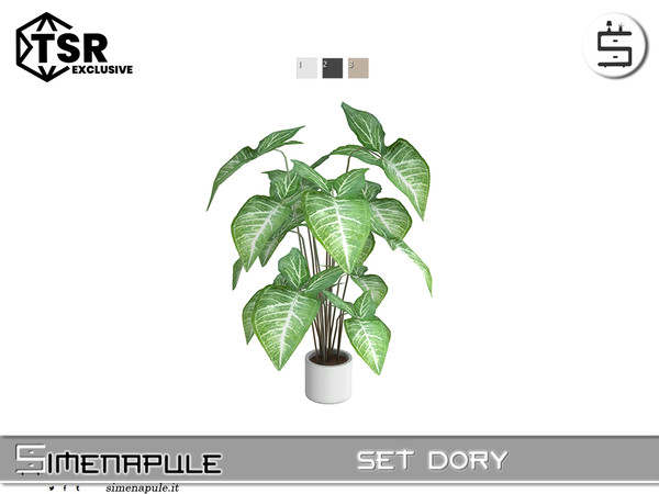 Sims 4 — Set Dory - Plant by Simenapule — Set DorySet DorySet DorySet Dory