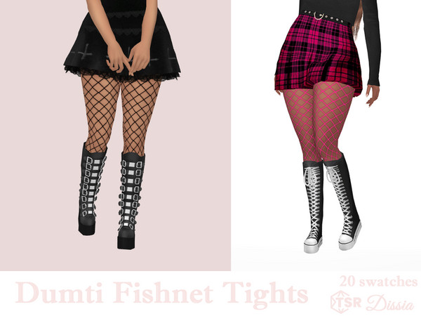 Sims 4 — Dumti Fishnet Tights by Dissia — Alternative fishnet tights