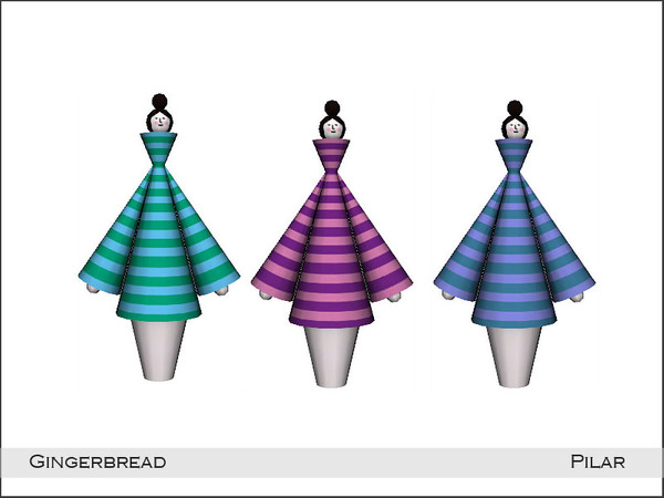 Sims 4 — Pilar Gingerbread Sculpture1 by Pilar — The decorations of the Gingerbread Dining Room