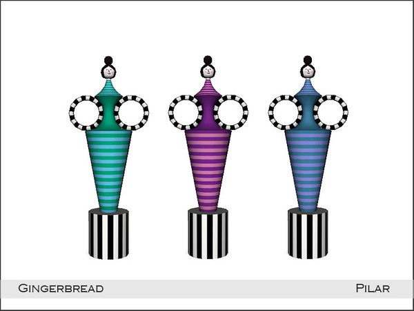 Sims 4 — Pilar Gingerbread Sculpture2 by Pilar — The decorations of the Gingerbread Dining Room