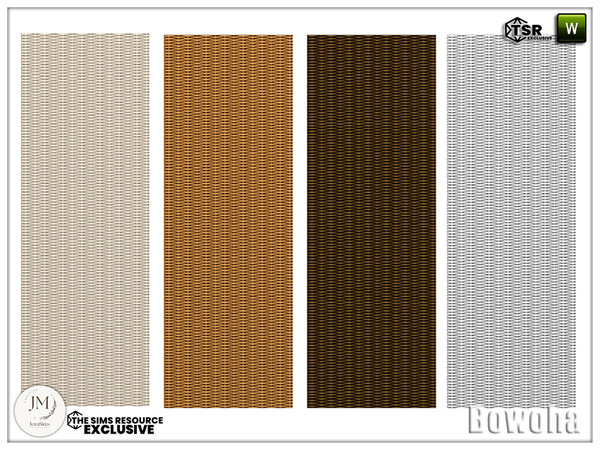 Sims 4 — Bowoha bedroom wall panel deco by jomsims — Bowoha bedroom