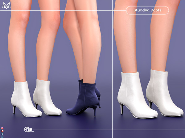 Sims 4 — Ankle Boots S501 by Mermalade — New Mesh