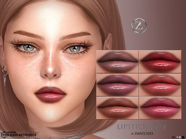 Sims 4 — LIPSTICK Z638 by ZENX — Base Game