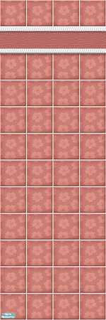 Sims 2 — Studio K Wallflower - Coral by StudioKhagerks — 