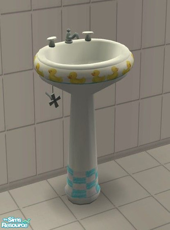 Sims 2 — Rubber Ducky Bath - Sink by Riverwillows — Cute bathroom featuring rubber duckies. Perfect for the young, or