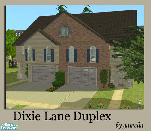 Sims 2 — Dixie Lane Duplex by gamelia — 