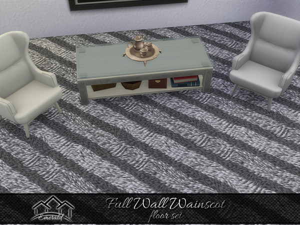 Sims 4 — Full Wall Wainscot floor2 by Emerald — Get inspired with these full wall wainscoting that can transform to an