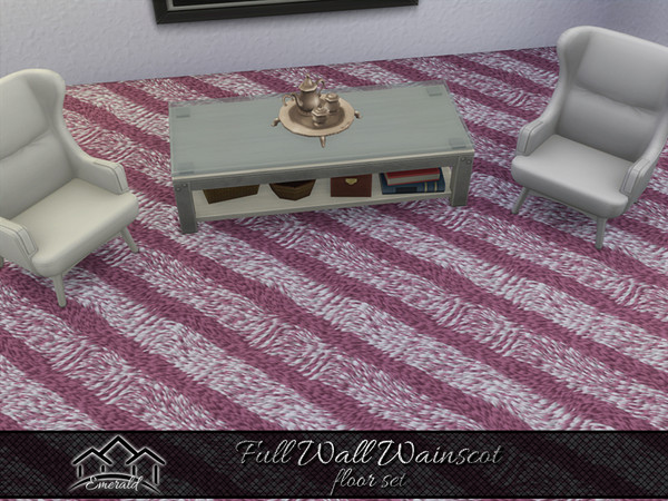 Sims 4 — Full Wall Wainscot floor4 by Emerald — Get inspired with these full wall wainscoting that can transform to an