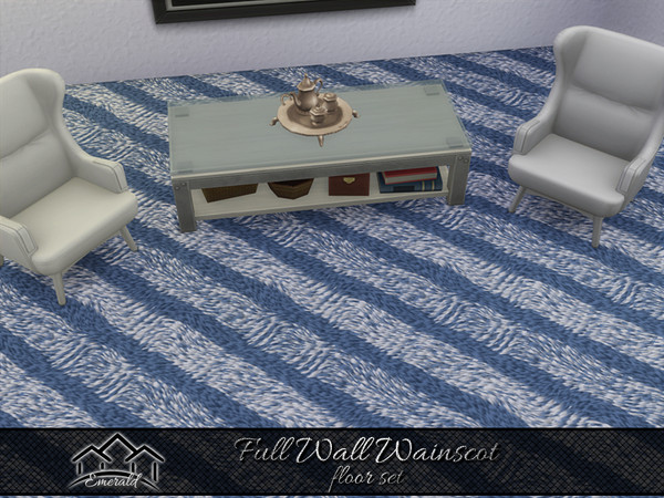 Sims 4 — Full Wall Wainscot floor5 by Emerald — Get inspired with these full wall wainscoting that can transform to an