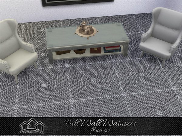 Sims 4 — Full Wall Wainscot floor6 by Emerald — Get inspired with these full wall wainscoting that can transform to an