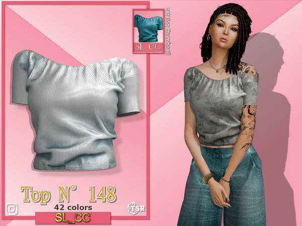 Sims 4 — SL_Top_148 by Mona — -New mesh-