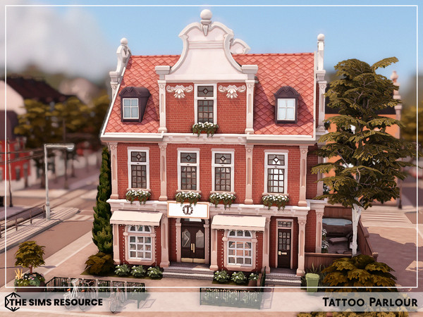 Sims 4 — Tattoo Parlour by sharon337 — Small Business Residential Lot