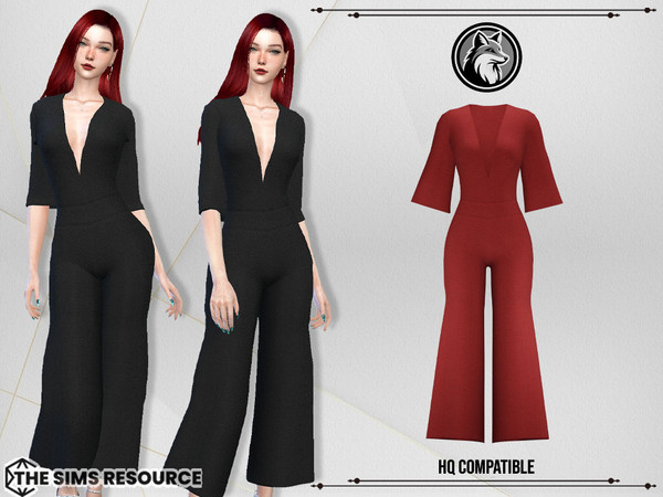 Sims 4 — Layla Jumpsuit by ForLima — 6 Colors
