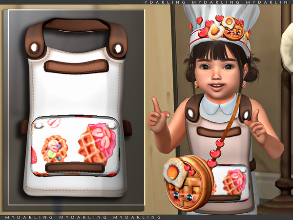 Sims 4 — cute toddler apron accesory by Mydarling20 — new mesh