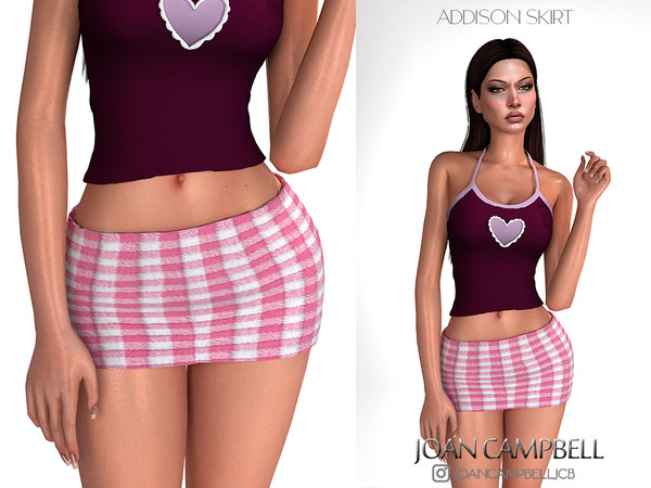 Sims 4 — ADDISON SKIRT by Joan_Campbell_Beauty_ — 5 swatches Custom thumbnail Original mesh