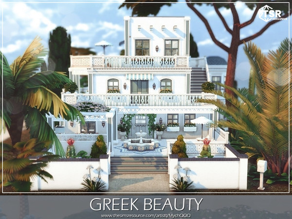 Sims 4 — Greek Beauty by MychQQQ — Lot: 30x20