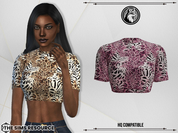 Sims 4 — Amara Top by ForLima — 4 Colors