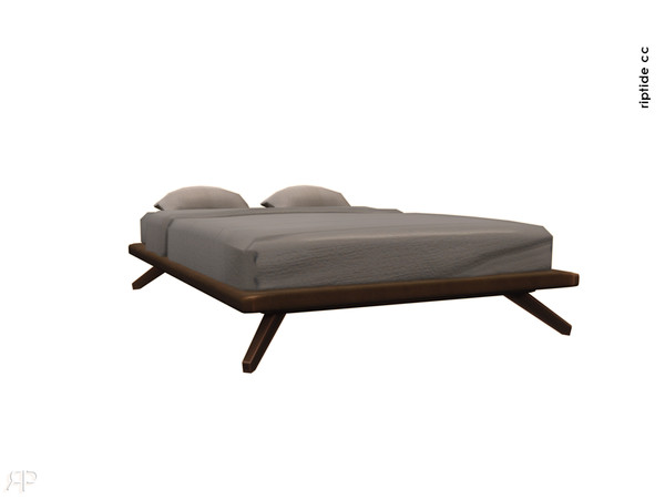 Sims 4 — Riptide-CC Serene Haven Collection Serene Bed by Riptidecc — Transform your bedroom into a haven of tranquility